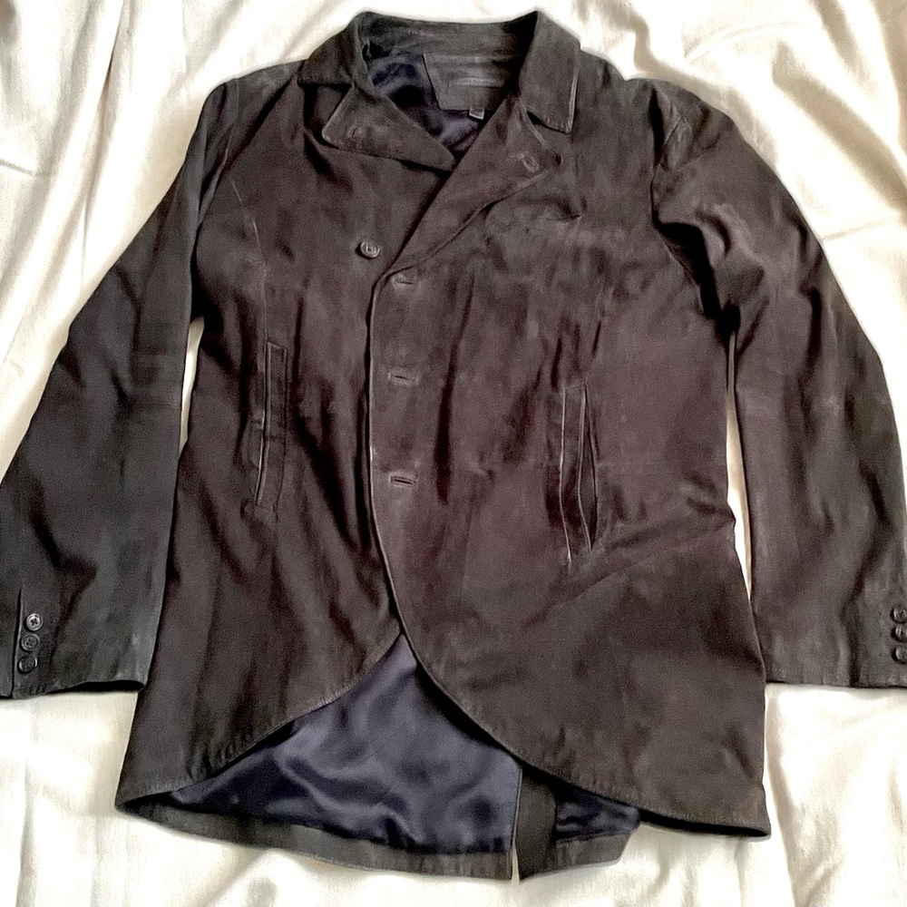 John Varvatos grey suede jacket. Size 54. About size42.